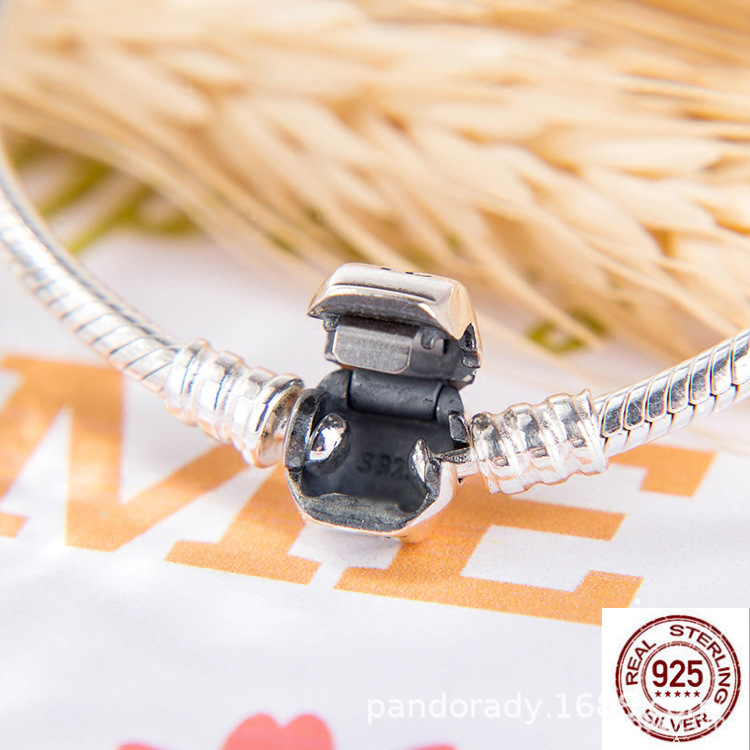 Van Pandora S925 Silver Bracelet 590702hv Classic Square Head Snake Bones Chain DIY with Silver Bead Beads Van Pandora S925 Silver Bracelet 590702hv Classic Square Head Snake Bones Chain DIY with Silver Bead Beads