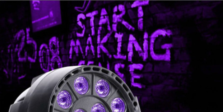 New Led12 UV Par Light Halloween Decoration DJ Voice-Activated Sensor Light Purple Light Household Crystal Ambience Light Plant Lamp New Led12 UV Par Light Halloween Decoration DJ Voice-Activated Sensor Light Purple Light Household Crystal Ambience Light Plant Lamp