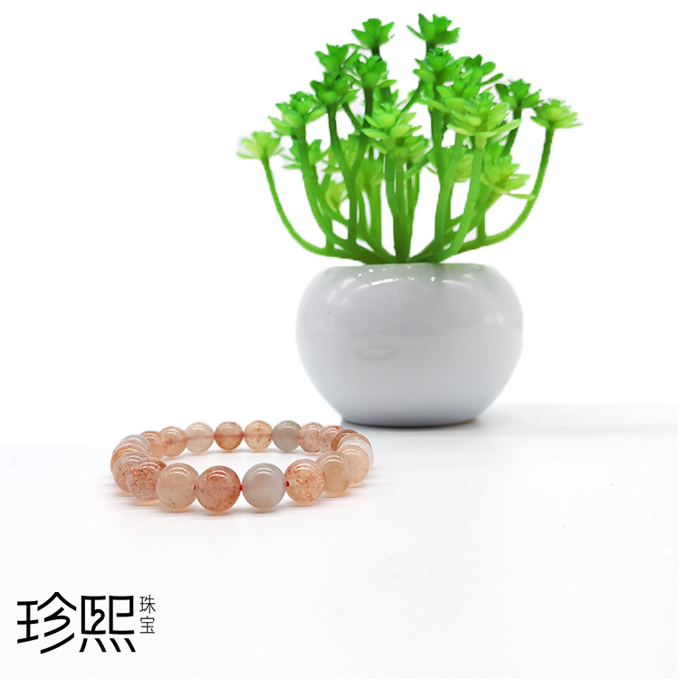 Zhenxi Jewelry Factory Wholesale Sunstone Tourmaline Hair Crystal Amazonite Blue Purple Titanium Ghost