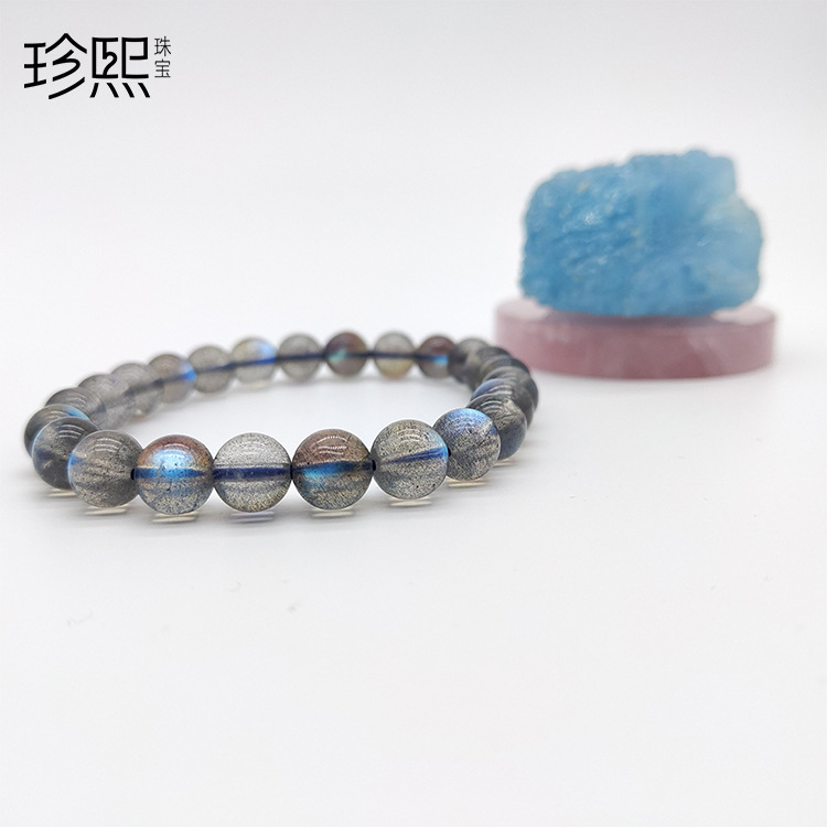 Zhenxi Jewelry Factory Wholesale Sunstone Tourmaline Hair Crystal Amazonite Blue Purple Titanium Ghost