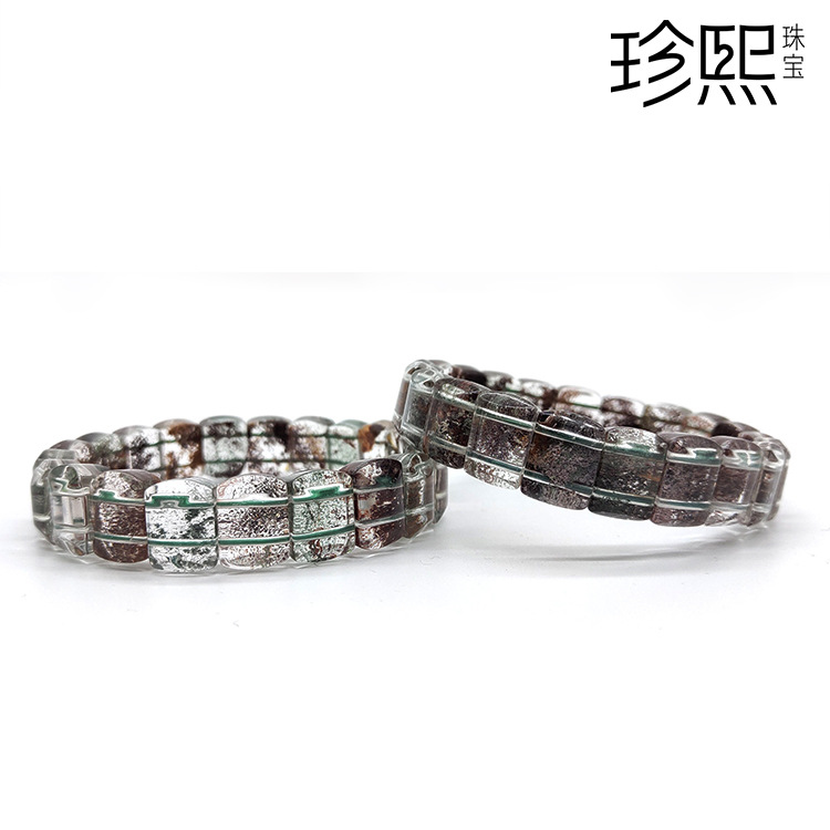 Zhenxi Jewelry Factory Wholesale Sunstone Tourmaline Hair Crystal Amazonite Blue Purple Titanium Ghost