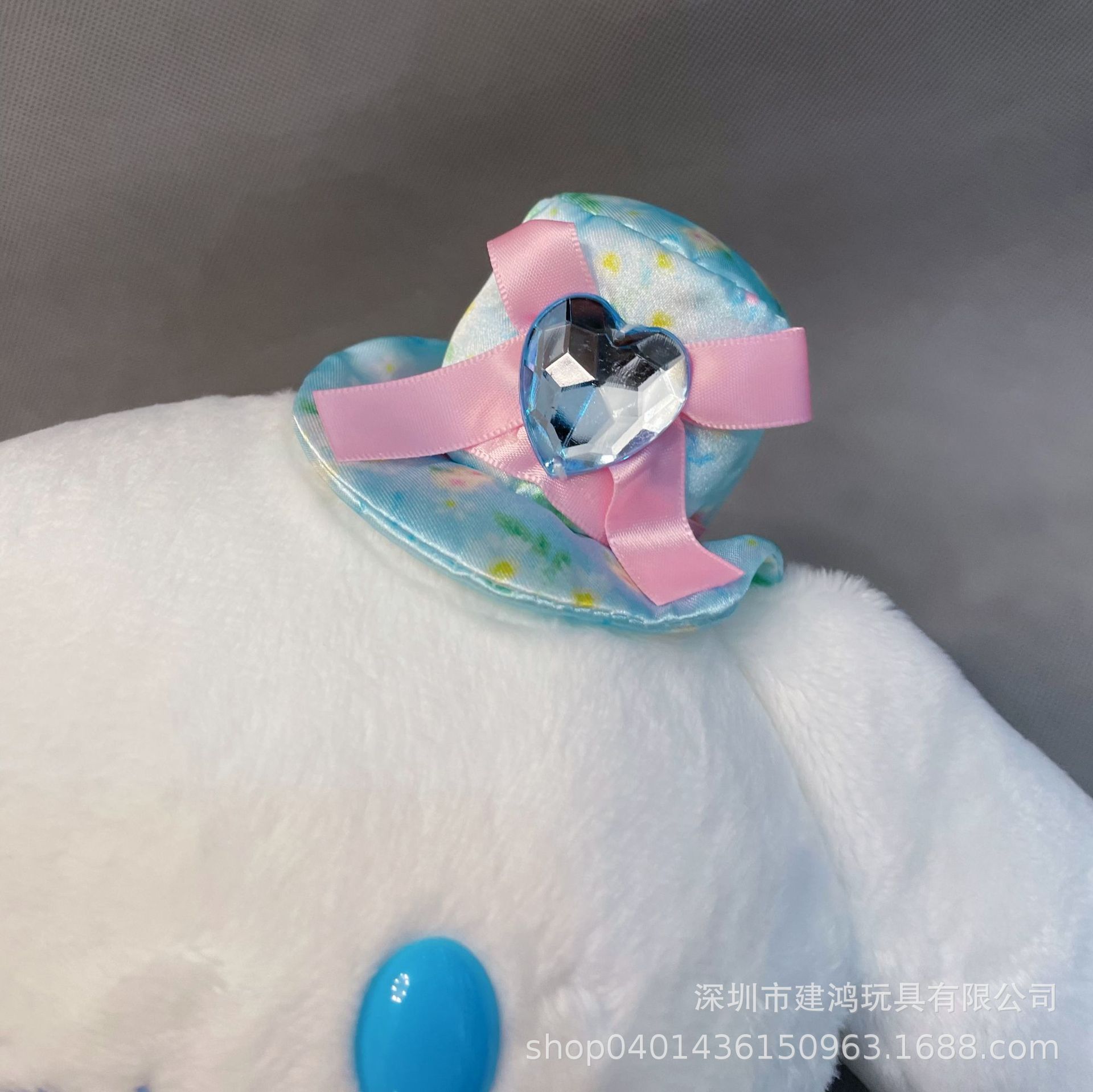 New Crystal Love Gem Clow M Cinnamoroll Babycinnamoroll Big Ear Dog Small Pendant Plush Animal Purple Plush Toy