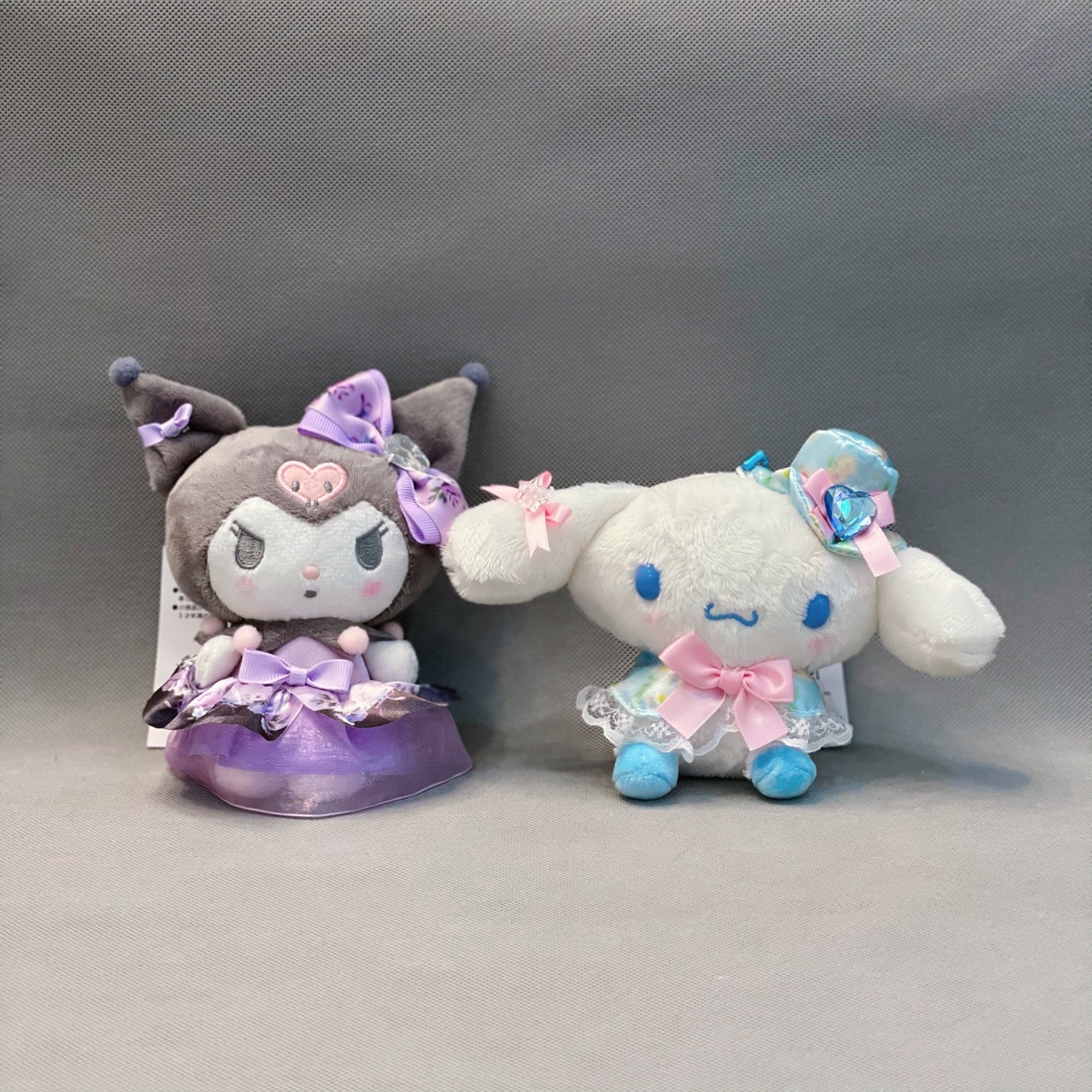 New Crystal Love Gem Clow M Cinnamoroll Babycinnamoroll Big Ear Dog Small Pendant Plush Animal Purple Plush Toy