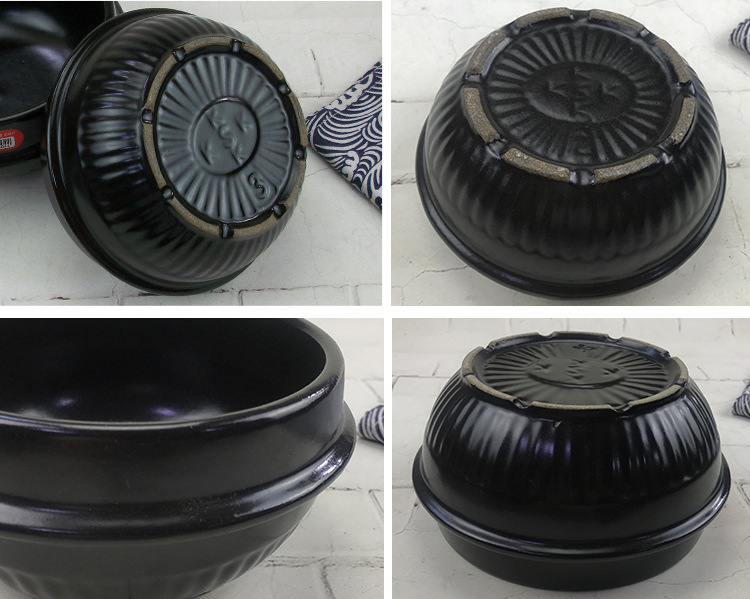 Stone Pot Bibimbap Open Fire Stone Pot Potato Powder Doenjang Jjigae Casserole Bowl Casserole Rice Noodles Commercial