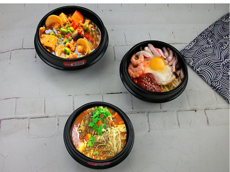 Stone Pot Bibimbap Open Fire Stone Pot Potato Powder Doenjang Jjigae Casserole Bowl Casserole Rice Noodles Commercial