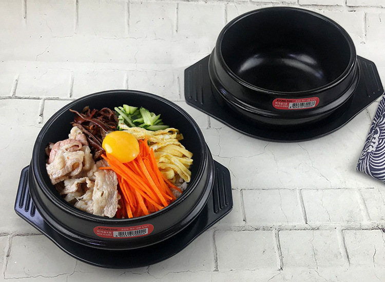 Stone Pot Bibimbap Open Fire Stone Pot Potato Powder Doenjang Jjigae Casserole Bowl Casserole Rice Noodles Commercial