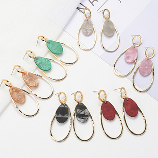 and America Cross Border Jewelry AliExpress Ornament Natural Stone Crystal Necklace Vintage Moon Alloy Sweater Chain