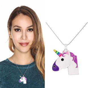 and America Cross Border Jewelry AliExpress Ornament Natural Stone Crystal Necklace Vintage Moon Alloy Sweater Chain