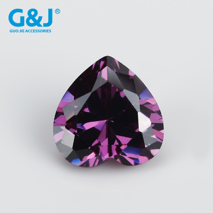 Peach heart love crystal zirconium crystal pink series love jewelry decorative stone Peach heart love crystal zirconium crystal pink series love jewelry decorative stone