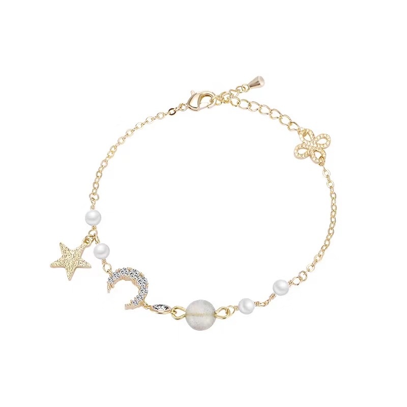 Fantasy Ornamental Stone Rhinestone Xingyue Bracelet Chic Internet Celebrity Harajuku Girl Super Fairy Bracelet Men and Women Couple Simple Bracelet