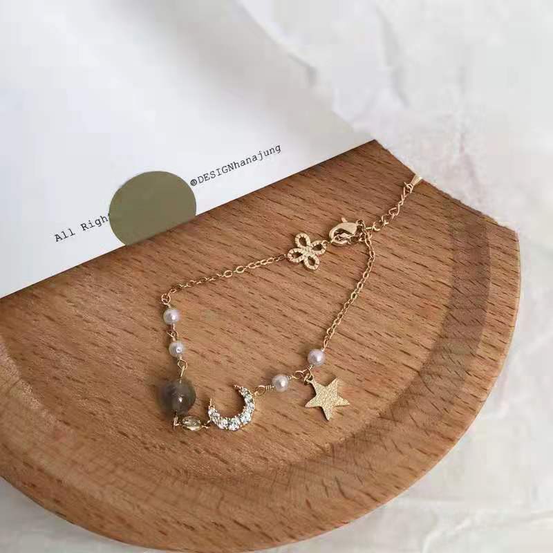 Fantasy Ornamental Stone Rhinestone Xingyue Bracelet Chic Internet Celebrity Harajuku Girl Super Fairy Bracelet Men and Women Couple Simple Bracelet