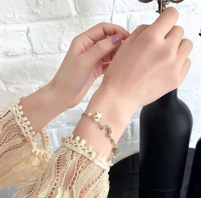 Fantasy Ornamental Stone Rhinestone Xingyue Bracelet Chic Internet Celebrity Harajuku Girl Super Fairy Bracelet Men and Women Couple Simple Bracelet