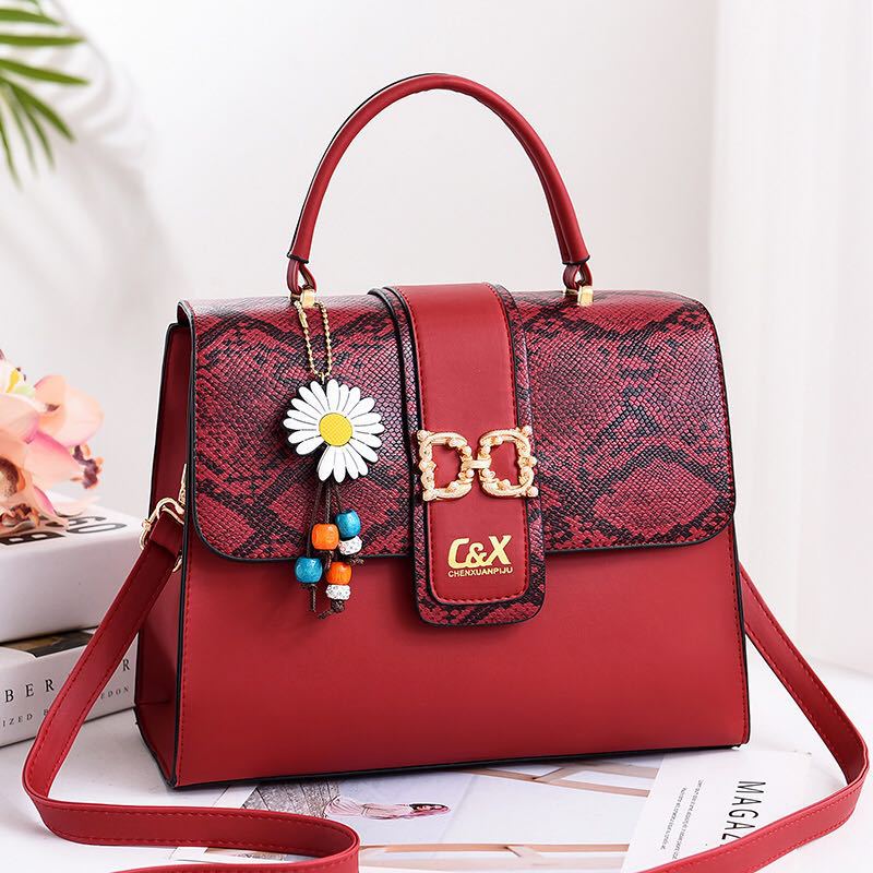 Women&#039;s Bag 2020 Trendy Stone Pattern Handbag Korean Style Ins Simple New Fashion Shoulder Messenger Bag Women&#039;s Bag