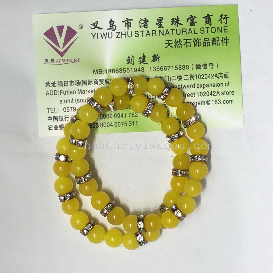 Natural stone jewelry, amethyst, agate color, white crystal, Topaz Bracelet