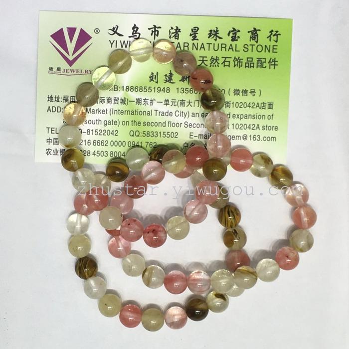 Natural stone jewelry, amethyst, turquoise, agate color, white crystal, watermelon Bracelet Natural stone jewelry, amethyst, turquoise, agate color, white crystal, watermelon Bracelet