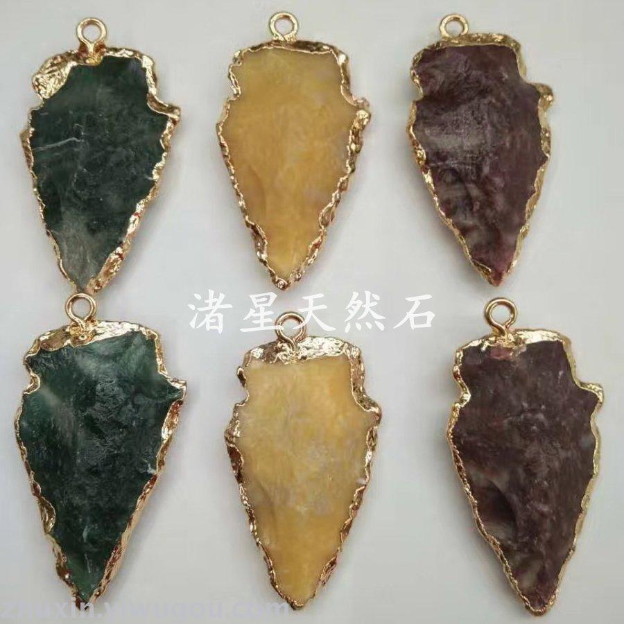 Natural stone jewelry, amethyst, green gold, Onyx, agate crystal pendant jewelry Natural stone jewelry, amethyst, green gold, Onyx, agate crystal pendant jewelry