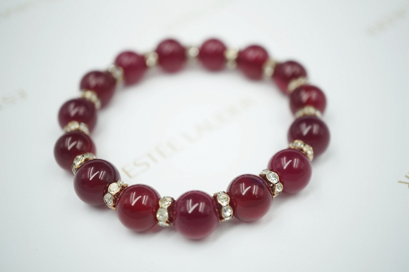 Natural agate bracelet with classic crystal jewelry bracelet export