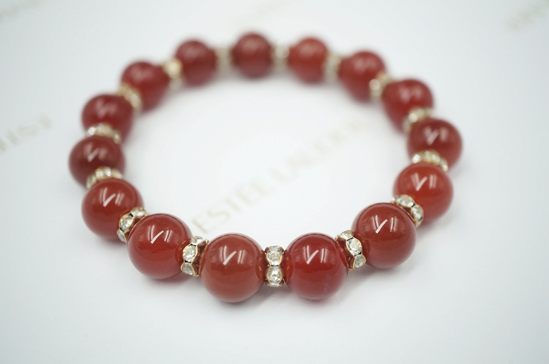 Natural agate bracelet with classic crystal jewelry bracelet export