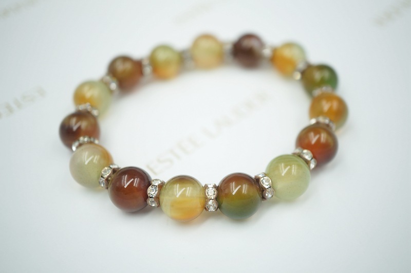 Natural agate bracelet with classic crystal jewelry bracelet export
