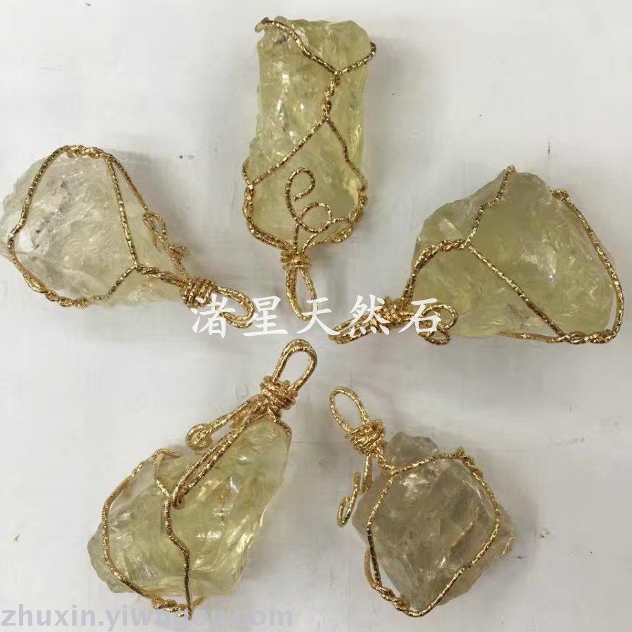 Natural stone jewelry, amethyst, green gold, Onyx, agate crystal pendant jewelry