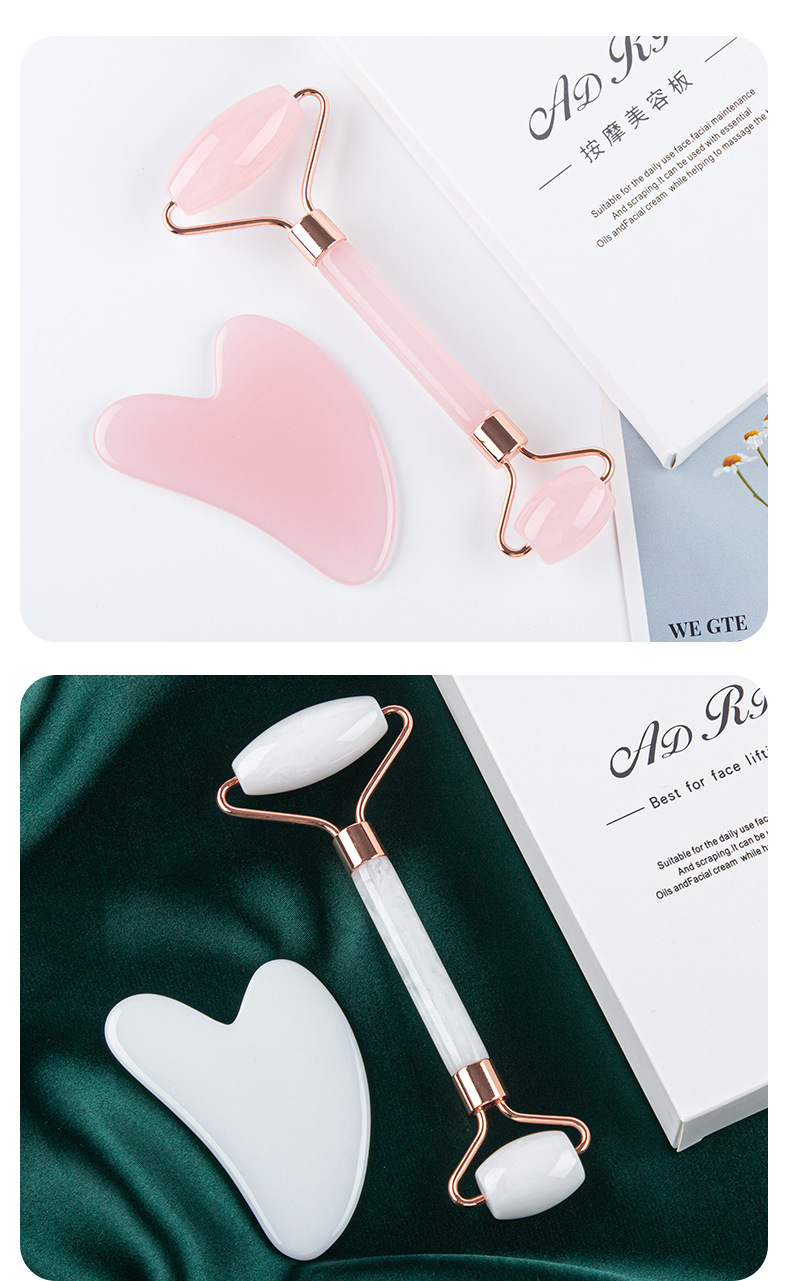 Factory Direct Supply Cross-Border Facial Eye Ball Massage Stick Non-Natural Pink Crystal Jade Roller Beauty Massager Factory Direct Supply Cross-Border Facial Eye Ball Massage Stick Non-Natural Pink Crystal Jade Roller Beauty Massager