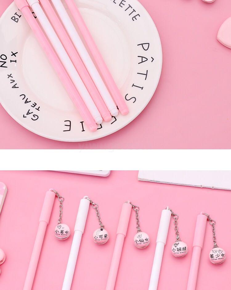 Creative Wholesale Fairy Pendant Gel Pen Pink Crystal Ball Pendant Ball Pen Black Student Stationery Wholesale Creative Wholesale Fairy Pendant Gel Pen Pink Crystal Ball Pendant Ball Pen Black Student Stationery Wholesale