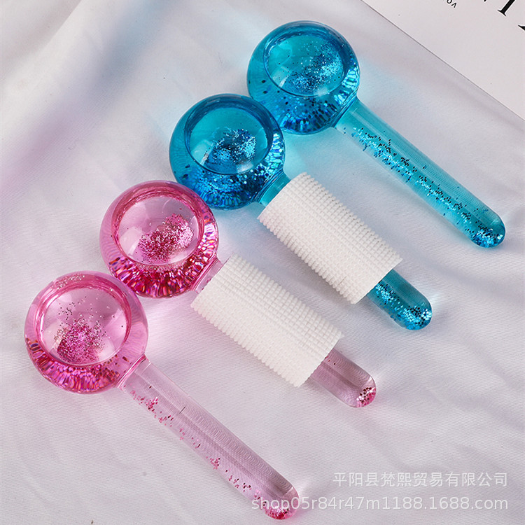 New Amazon Ice Hockey Beauty Ball Pink Crystal Ice Hockey Ice Therapy Facial Massage Glass Beauty Ball Ice Wave Ball New Amazon Ice Hockey Beauty Ball Pink Crystal Ice Hockey Ice Therapy Facial Massage Glass Beauty Ball Ice Wave Ball