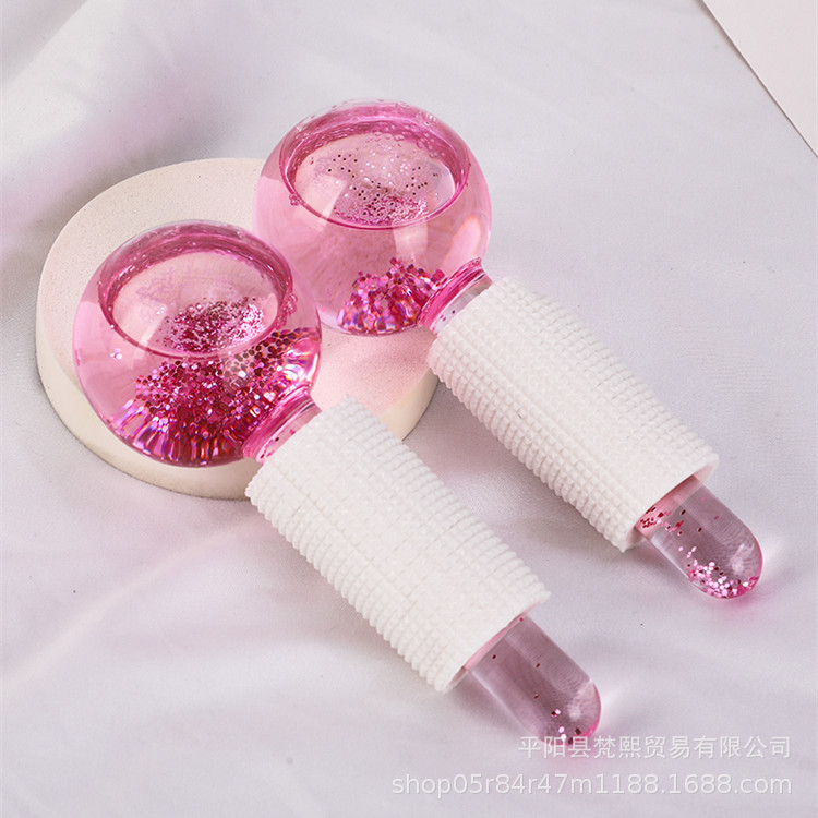 New Amazon Ice Hockey Beauty Ball Pink Crystal Ice Hockey Ice Therapy Facial Massage Glass Beauty Ball Ice Wave Ball New Amazon Ice Hockey Beauty Ball Pink Crystal Ice Hockey Ice Therapy Facial Massage Glass Beauty Ball Ice Wave Ball
