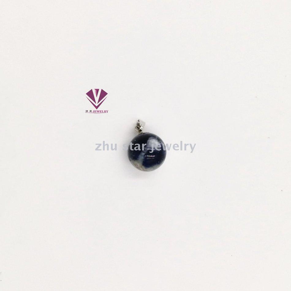 Fashionable natural stone beads pendant DIY jewelry wholesale Gemstone Black agate tiger eye stone Turquoise 