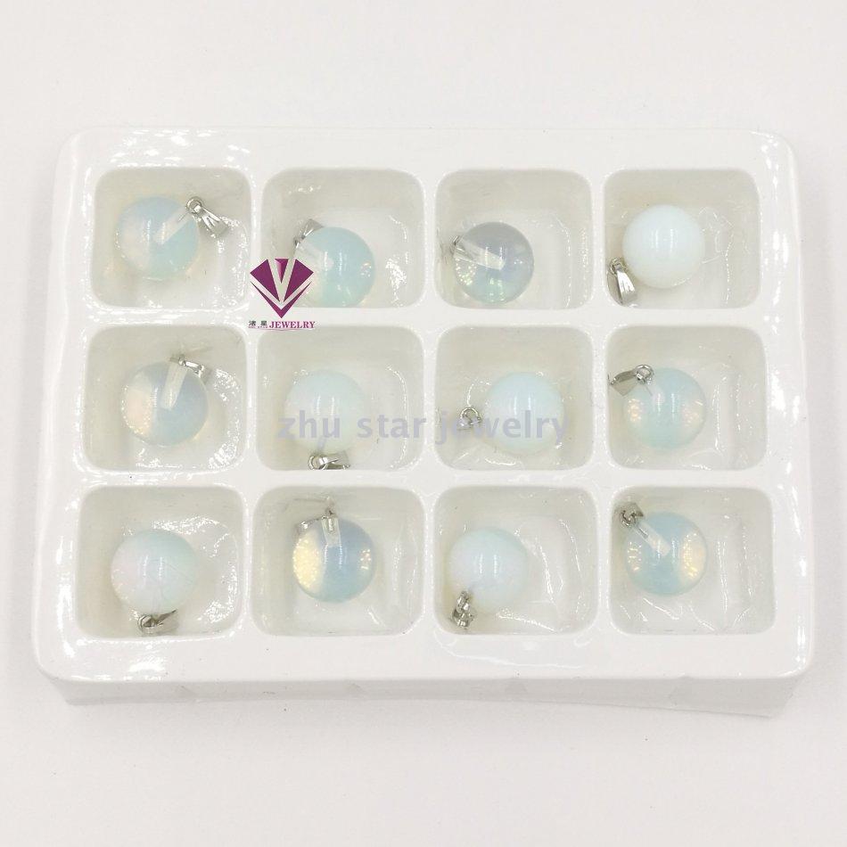 Fashionable natural stone beads pendant DIY jewelry wholesale Gemstone Black agate tiger eye stone Turquoise 