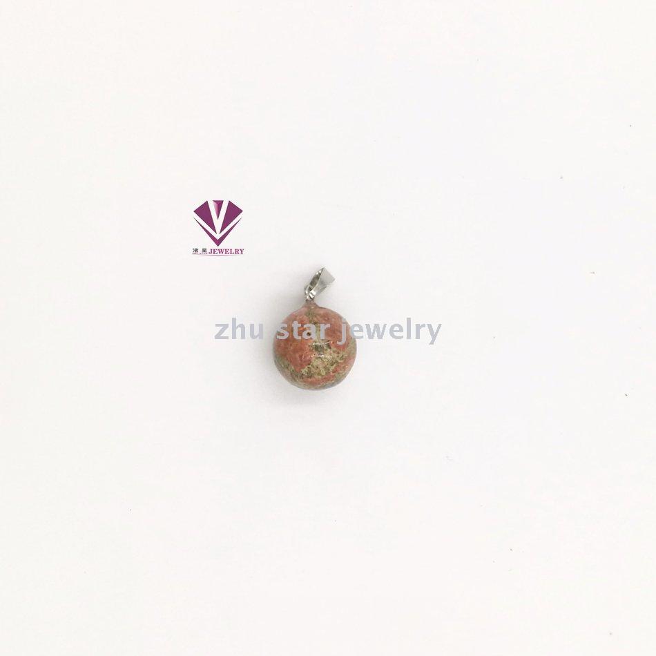 Fashionable natural stone beads pendant DIY jewelry wholesale Gemstone Black agate tiger eye stone Turquoise 