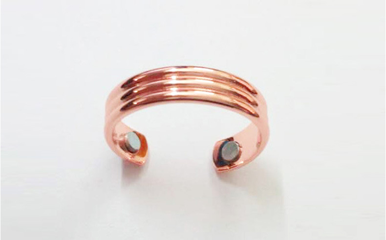 Amazon Spot Personalized European and American Electroplated Rose Gold Ring Men's Magnetic Health Care Simple Opening Ring Wholesale Amazon Spot Personalized European and American Electroplated Rose Gold Ring Men's Magnetic Health Care Simple Opening Ring Wholesale