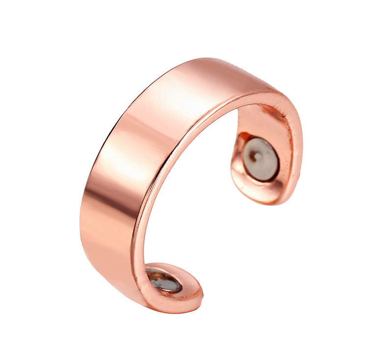 Amazon Spot Personalized European and American Electroplated Rose Gold Ring Men's Magnetic Health Care Simple Opening Ring Wholesale Amazon Spot Personalized European and American Electroplated Rose Gold Ring Men's Magnetic Health Care Simple Opening Ring Wholesale
