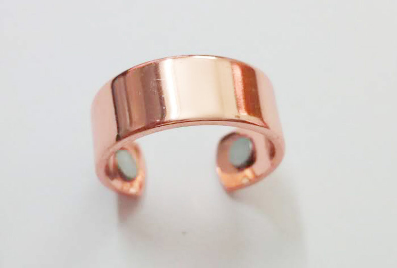 Amazon Spot Personalized European and American Electroplated Rose Gold Ring Men's Magnetic Health Care Simple Opening Ring Wholesale Amazon Spot Personalized European and American Electroplated Rose Gold Ring Men's Magnetic Health Care Simple Opening Ring Wholesale