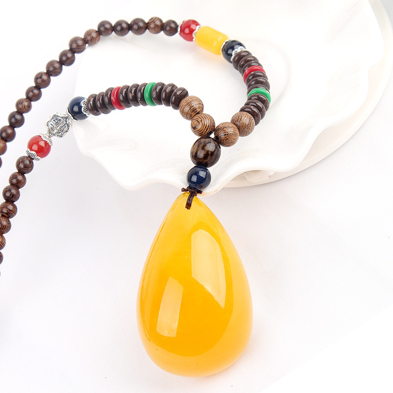 New Second-Generation Ceromel Sweater Chain Long Door Frame Beeswax Pendant Women&#039;s Necklace Accessories Yiwu Factory Direct Sales