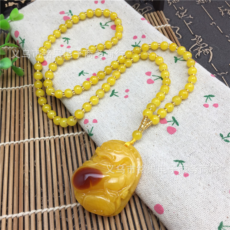 Running Rivers and Lakes Meeting Sale Gift Blue Light Beeswax Necklace Men's and Women's Long Accessories Sweater Chain Clothing Wholesale Running Rivers and Lakes Meeting Sale Gift Blue Light Beeswax Necklace Men's and Women's Long Accessories Sweater Chain Clothing Wholesale
