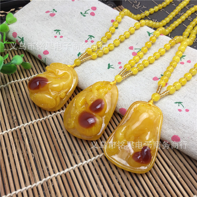 Running Rivers and Lakes Meeting Sale Gift Blue Light Beeswax Necklace Men's and Women's Long Accessories Sweater Chain Clothing Wholesale Running Rivers and Lakes Meeting Sale Gift Blue Light Beeswax Necklace Men's and Women's Long Accessories Sweater Chain Clothing Wholesale