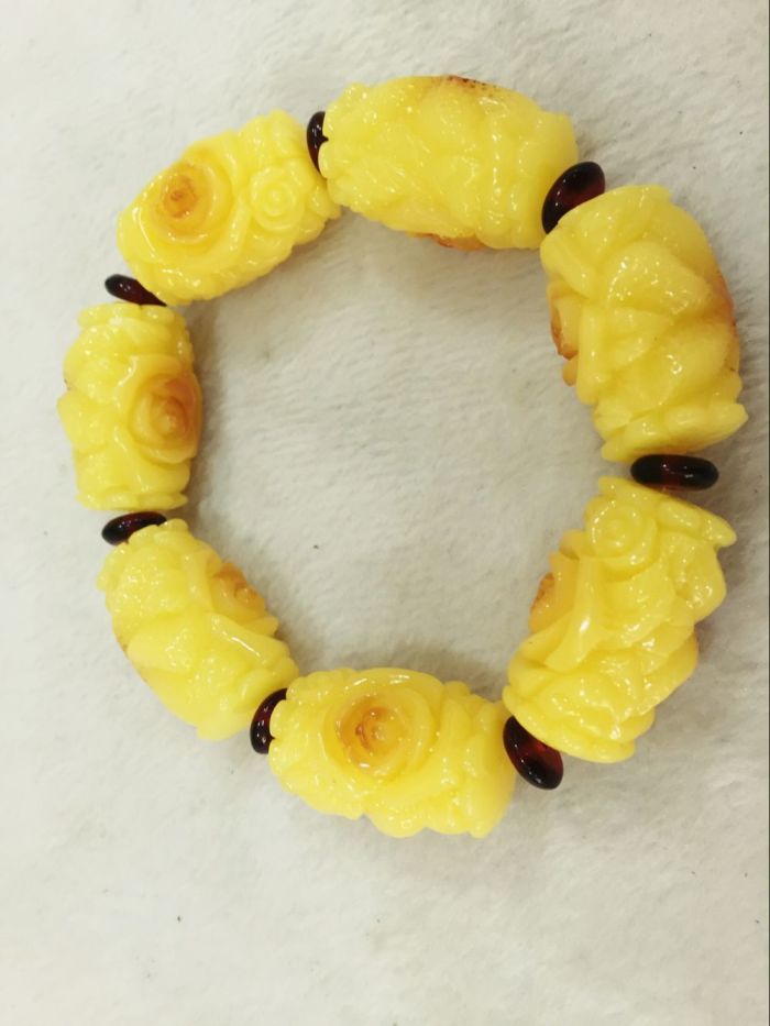 The two generation of natural beeswax amber bracelet bracelet wholesale fashion Edition