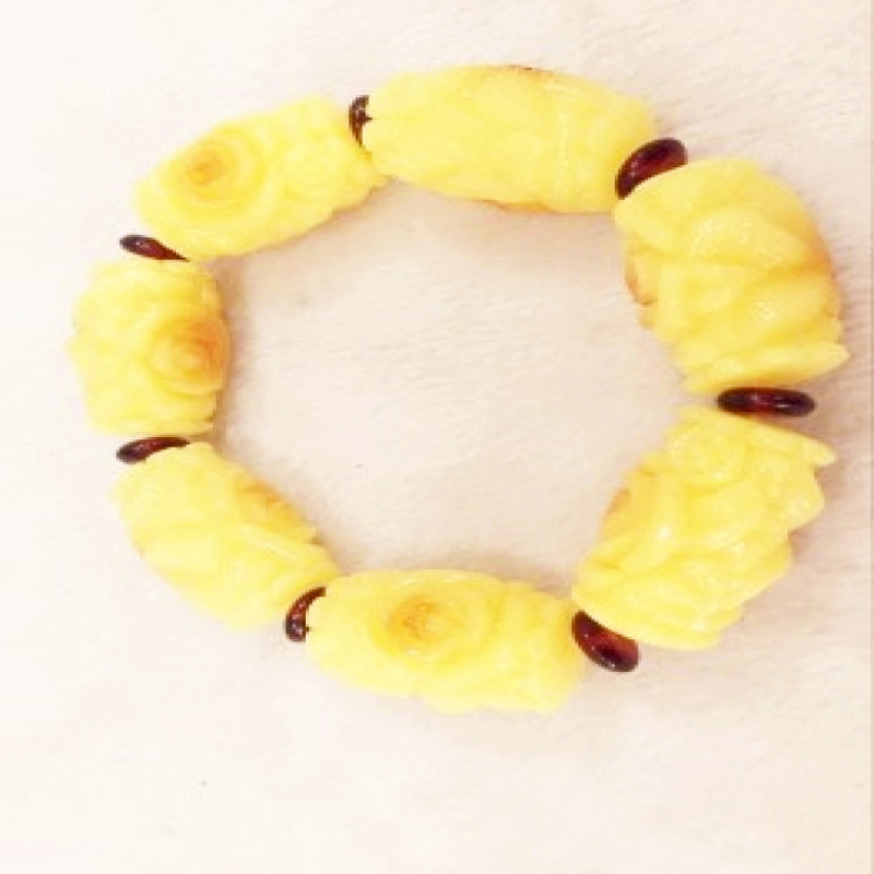 The two generation of natural beeswax amber bracelet bracelet wholesale fashion Edition