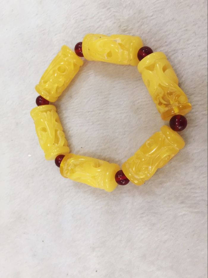 The two generation of natural beeswax amber bracelet bracelet wholesale fashion Edition