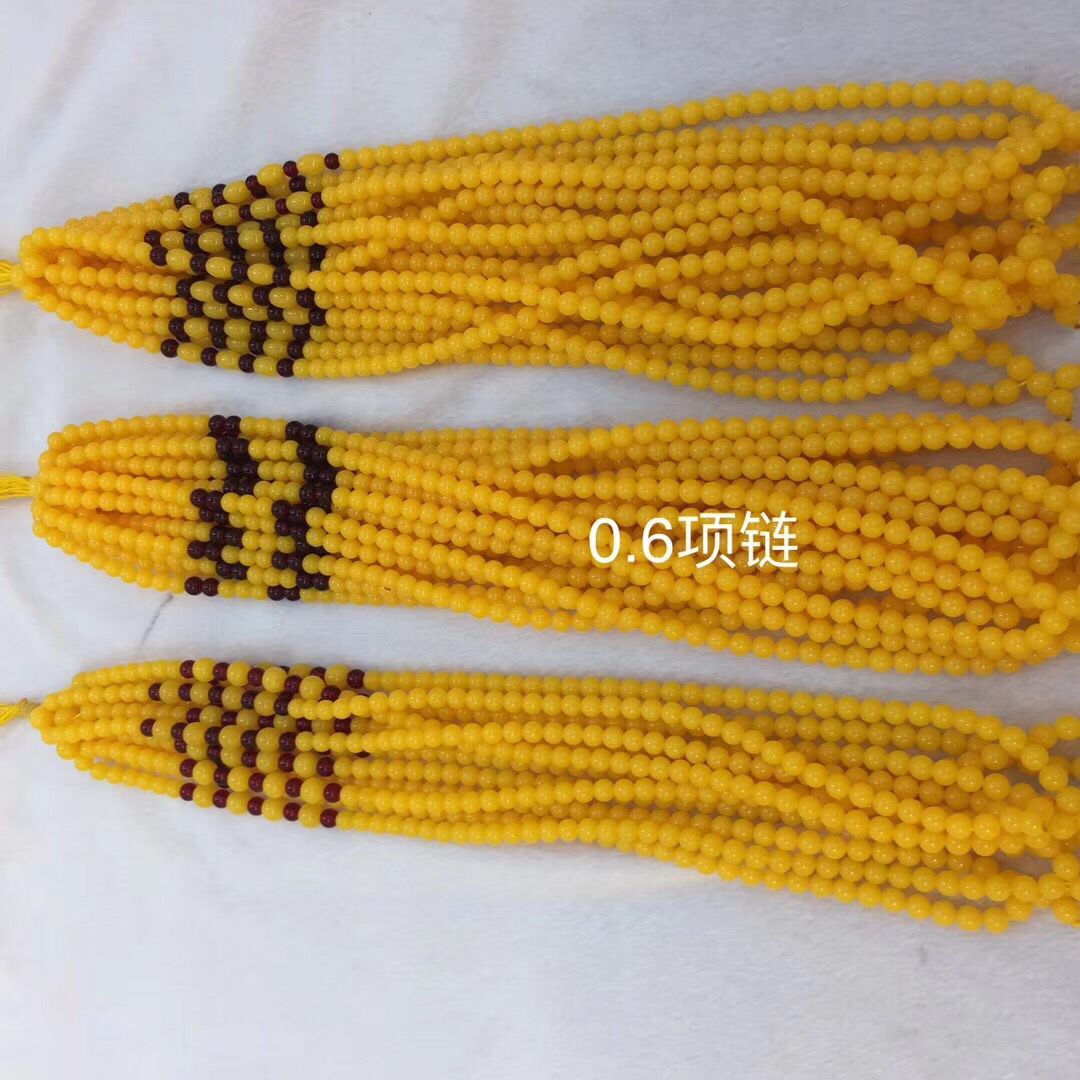 Amber white beeswax pendant hanging rope sweater chain long style pendant necklace versatile bracelet Amber white beeswax pendant hanging rope sweater chain long style pendant necklace versatile bracelet