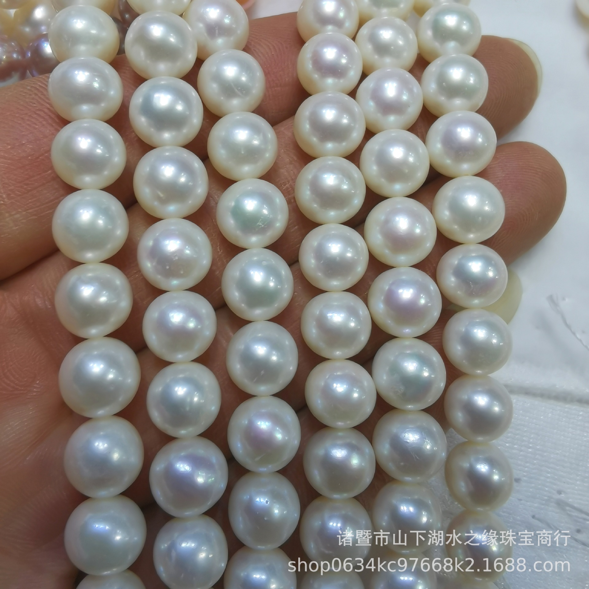 Water Edge Jewelry Natural Freshwater Pearl 8-9 Nearly Perfect Circle Necklace Wholesale Semi-Finished Products for People Customized DIY Water Edge Jewelry Natural Freshwater Pearl 8-9 Nearly Perfect Circle Necklace Wholesale Semi-Finished Products for People Customized DIY