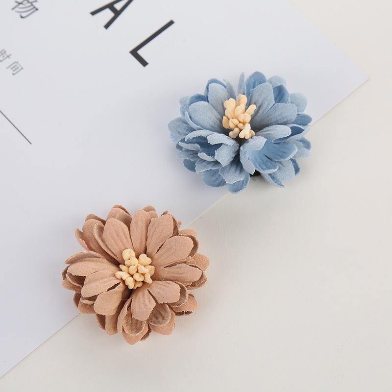 Most New Fabric Craft Shaped Chrysanthemum DIY Decoration Accessories Factory Direct Sales Clothing Ornament Flower Accessories