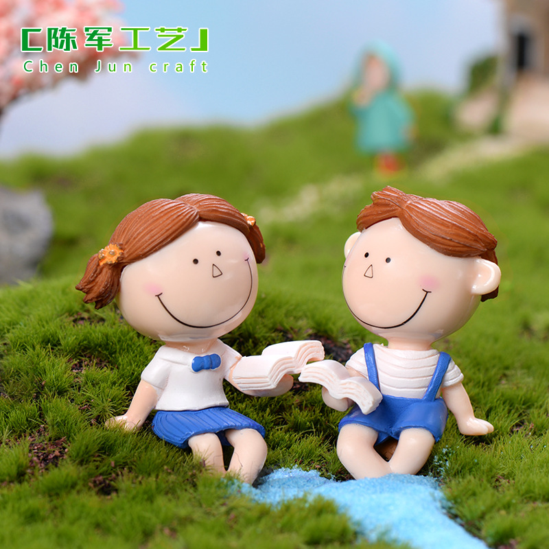 Chen Jun Craft Happy Couple Doll Keychain Pendant Men&#039;s and Women&#039;s Valentine&#039;s Day Gift Accessories PVC Plastic Ornaments
