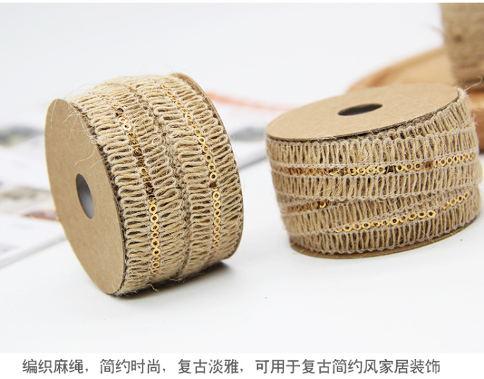 Factory Outlet clothing accessories knitted cotton hemp rope with rope braid DIY craft decoration rolls Ribbon Factory Outlet clothing accessories knitted cotton hemp rope with rope braid DIY craft decoration rolls Ribbon