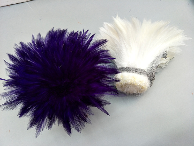Factory Direct Sales High Quality White Feather Ear Cleaning Headdress Hat Flower Corsage DIY Handmade Buoy Craft Accessories Feather