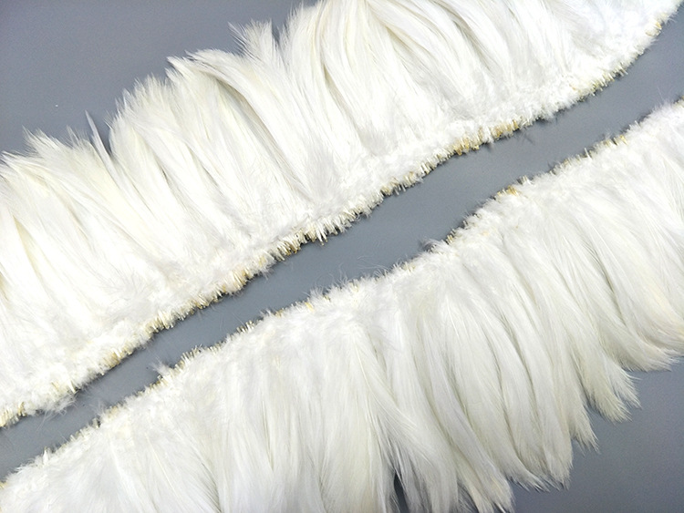 Factory Direct Sales High Quality White Feather Ear Cleaning Headdress Hat Flower Corsage DIY Handmade Buoy Craft Accessories Feather