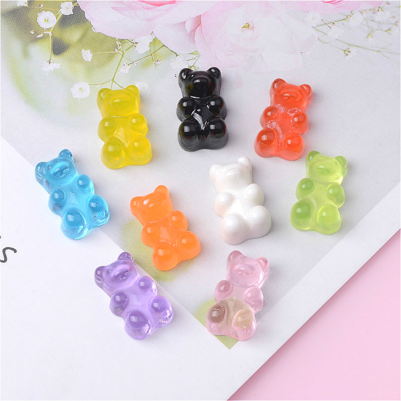 New Resin Transparent Bear Resin DIY Jewelry Accessories Materials Phone Case Accessory Headdress Necklace Pendant New Resin Transparent Bear Resin DIY Jewelry Accessories Materials Phone Case Accessory Headdress Necklace Pendant
