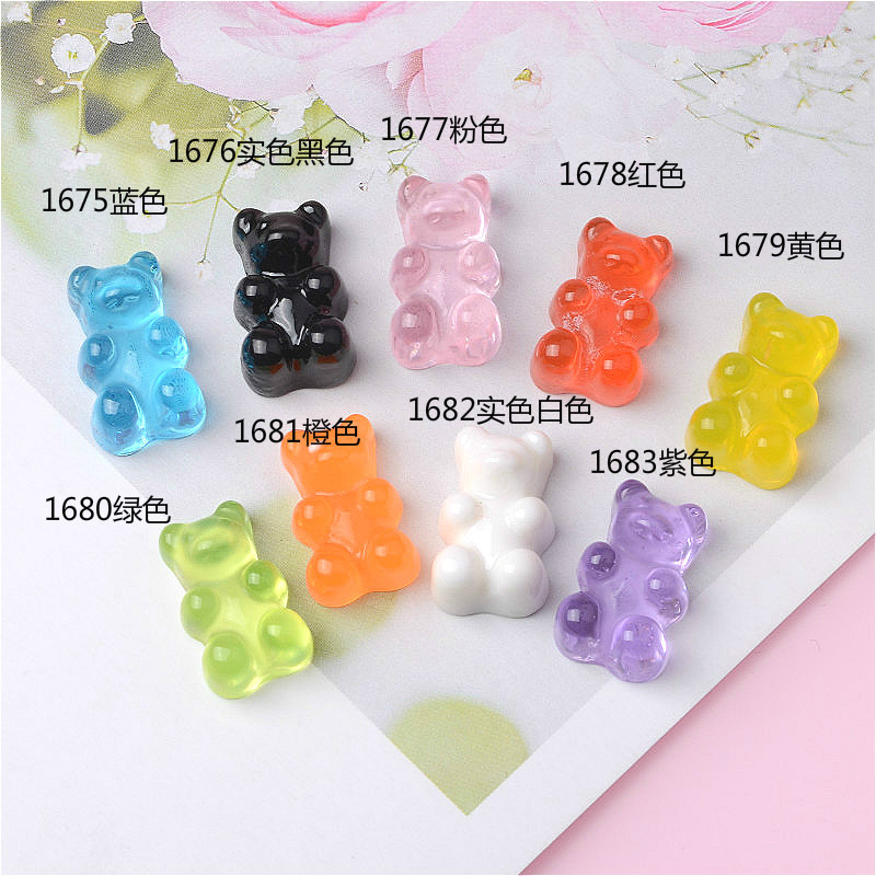 New Resin Transparent Bear Resin DIY Jewelry Accessories Materials Phone Case Accessory Headdress Necklace Pendant New Resin Transparent Bear Resin DIY Jewelry Accessories Materials Phone Case Accessory Headdress Necklace Pendant