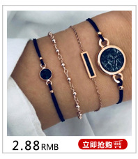 AliExpress Cross-Border Fashion Accessory/Jewelry Hollow Love Alloy Bow Set Bracelet for Women in Stock
